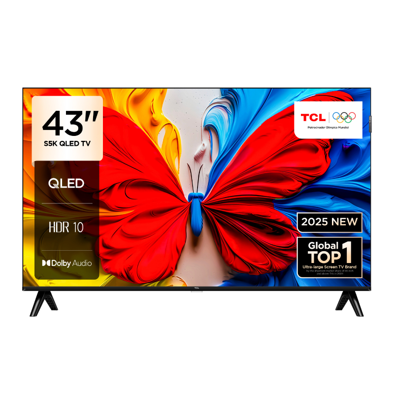 SMART TV TCL 43 43S5K GOOGLE TV 2K QLED HDR FRAMELESS